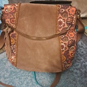 Brown Floral Women's Bag